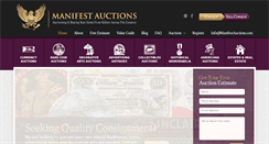 Desktop Screenshot of manifestauctions.com